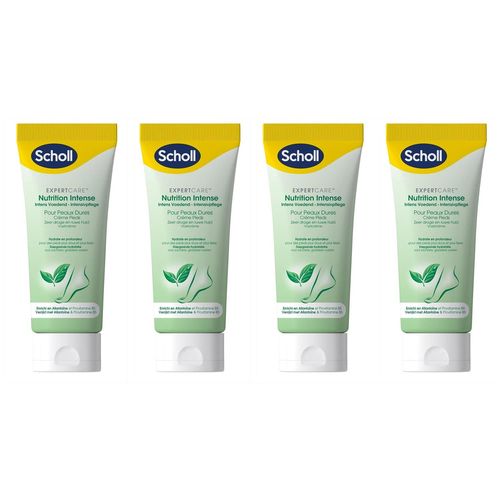 Scholl Lot De 4 Crèmes Nutrition Intense - Peaux Très Sèches - Allantoïne - 75ml
