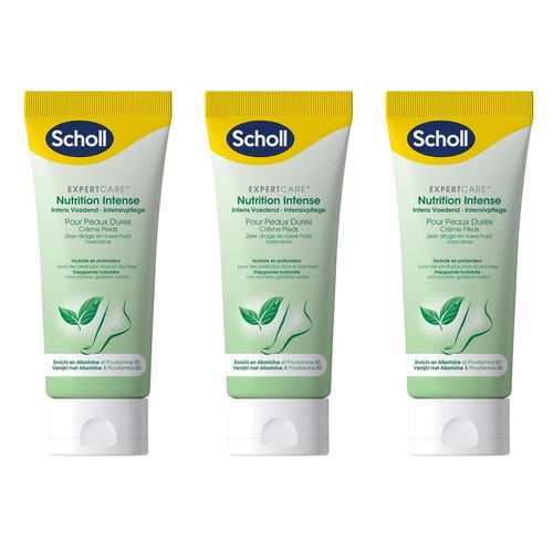 Scholl Lot De 3 Crèmes Nutrition Intense - Peaux Très Sèches - Allantoïne - 75ml