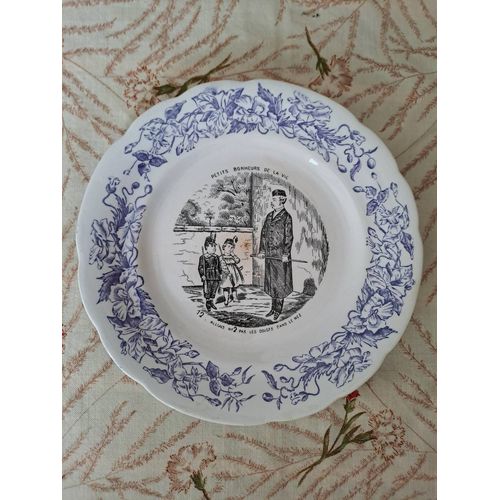 Assiette Décorative Parlante. Les Petits Bonheurs De La Vie.
