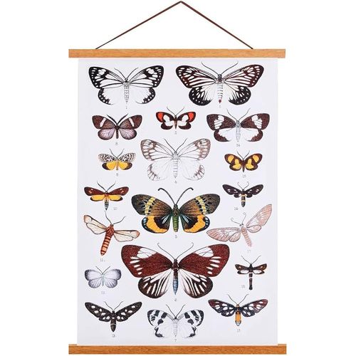 A4 Cadre Photo Magnétique 21 cm, Cadre Poster Porte Affiches 21x30 21x42 Aimanté en Bois Naturel pour Affiche Cadre Magnetique Cadre Affiche Cadre Suspendu (21cm, Teck)