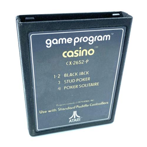 Jeu Atari 2600 Game Program Casino Cartouche Seule Pal Vcs Cx2652