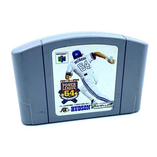 Power League 64 Jeu Nintendo 64 N64 Cartouche Seule Import Japon Ntsc-J