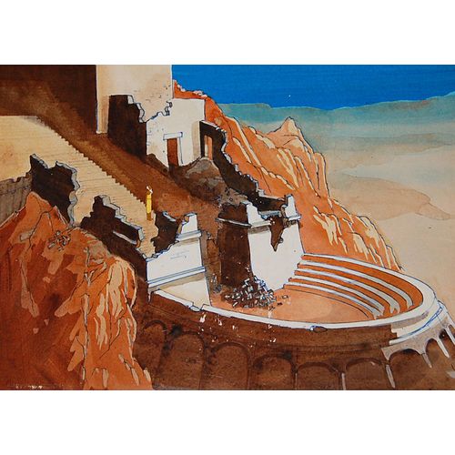 Cellulo Original Les Mondes Engloutis Anime Cel Anime Discours Du Temple 2 1984