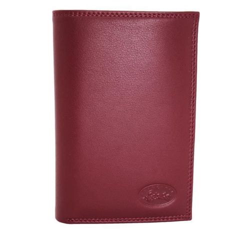 Portefeuille cuir de vachette 3 volets Venise 37 Francinel 37932 Rouge