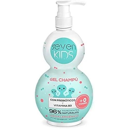 Gel Shampooing - Seven Kids - 400 Ml - Prébiotiques - Vitamine B3 - Hypoallergénique 