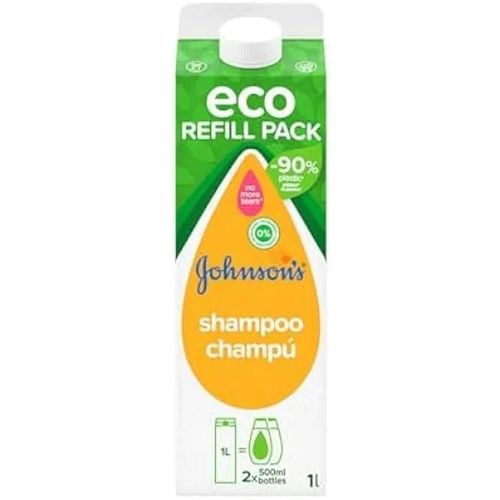 Shampoing - Johnson's Baby - Eco Refill Pack Baby - 1000 Ml - Hypoallergénique - Camomille 