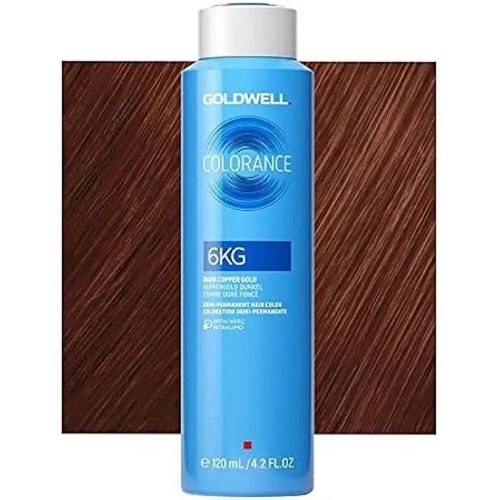 Teinture Capillaire - Goldwell - Colorance Warm Red - 6 Kg Doré Cuivré Foncé - Sans Ammoniaque - Crème 
