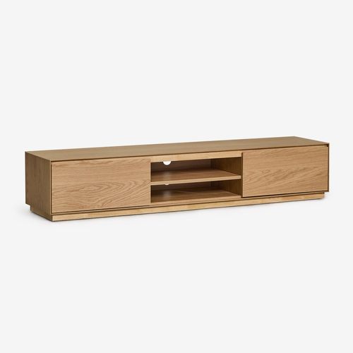 Meuble Tv 180x45 Cm En Mdf Burundi Marron Chêne