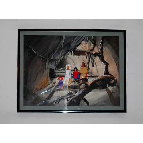 Cellulo Original Les Mondes Engloutis Anime Cel Anime Métro Abandonné New York 1984