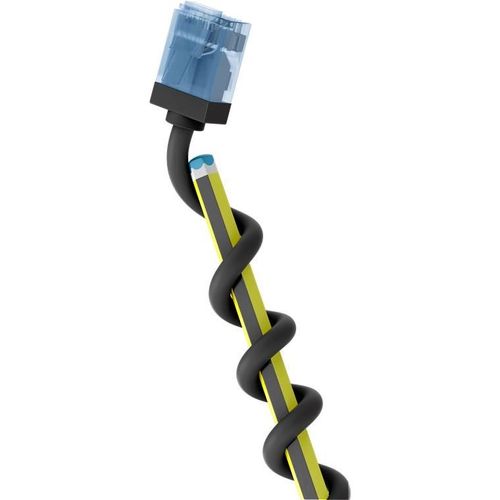 Goobay CAT 6A C¿ble Patch Ultra-Flexible, Slim, U/UTP 3m Noir fiches extra-courtes