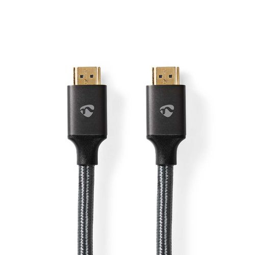 Câble HDMI vers HDMI Ultra Haute Vitesse 48 Gbps 8K à 60Hz 3m Nedis Gris anthracite