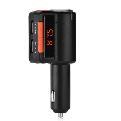 Double Usb Bluetooth Chargeur De Voiture Led Sans Fil Lecteur De Musique Mains Libres Émetteur Fm
