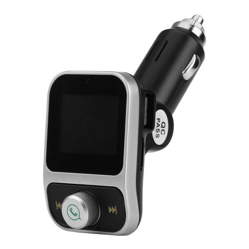 Kit De Chargeur De Voiture Sans Fil Bluetooth Mains Libres Émetteur Fm Mp3 Lecteur De Musique 3.1a Double Usb