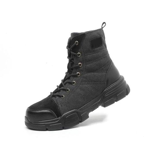 Bottes De Travail À Embout D'acier Pour Hommes Indestructible Sécurité Anti-Perforation Imperméable Chaussures Légères Respirantes Pour La Randonnée Noir,44