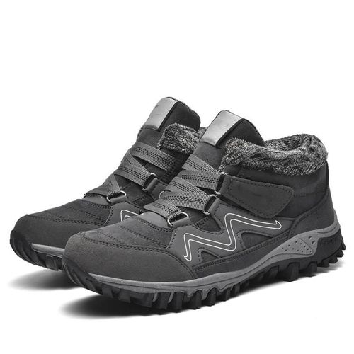 Bottines Pour Hommes / Femmes Avec Doublure Chaude Et Semelle En Caoutchouc Antidérapante D'hiver 39,Gris Foncé