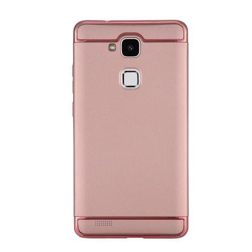 Protecteur De Téléphone 3 En 1 Assemblé Luxe Couverture Étui Rigide Anti-Poussière Pour Huawei Mate 7 Or Rose