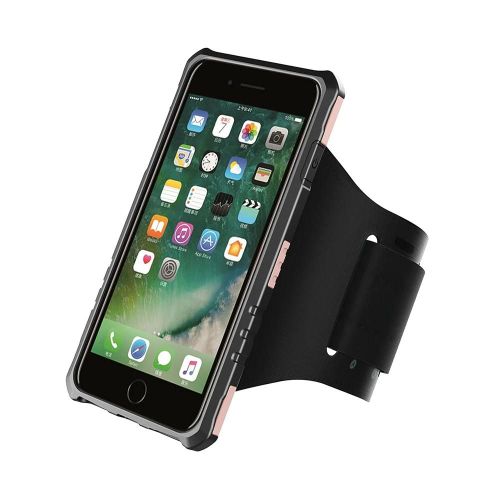 Téléphone Pc + Tpu Étui De Protection Coque Pour Iphone7 Plus Avec Brassard Or Rose
