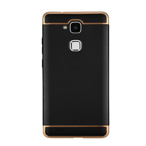 Protecteur De Téléphone 3 En 1 Assemblé Luxe Couverture Étui Rigide Anti-Poussière Pour Huawei Mate 7 Noir