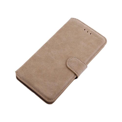 Vinta Design Pu Cuir Flip Wallet Stand Case Couverture Mate Avec Fente Pour Carte Pour Oneplus 3/3 Kaki