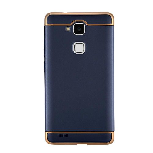Protecteur De Téléphone 3 En 1 Assemblé Luxe Couverture Étui Rigide Anti-Poussière Pour Huawei Mate 7 Bleu