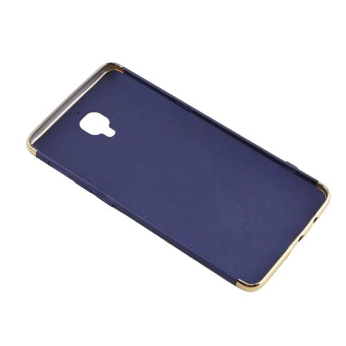 Couverture De Coque Arrière Rigide Mate De Protection Ultra-Mince De Ligne Galvanisée Pour Oneplus 3 / 3t Bleu