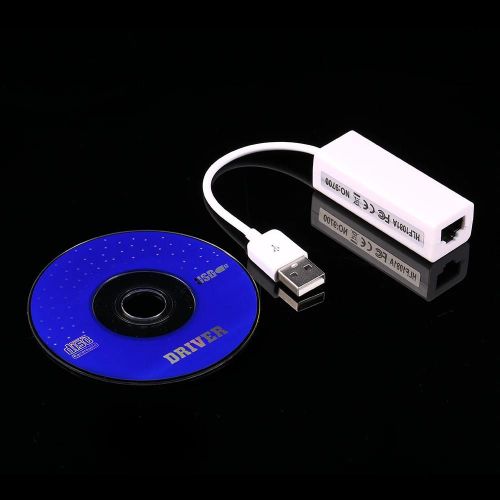 Carte adaptateur USB 1.0/1.1/2.0 vers RJ45 USB 1.0/2.0 blanche pour Linux 2.4