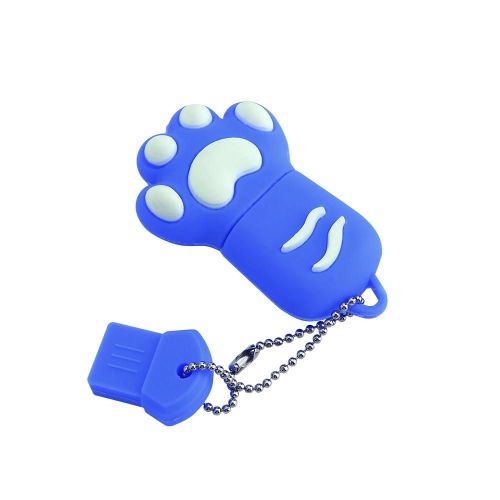 Mémoire 16g USB 2.0 Forme De Cat Claw Clé USB Bleu