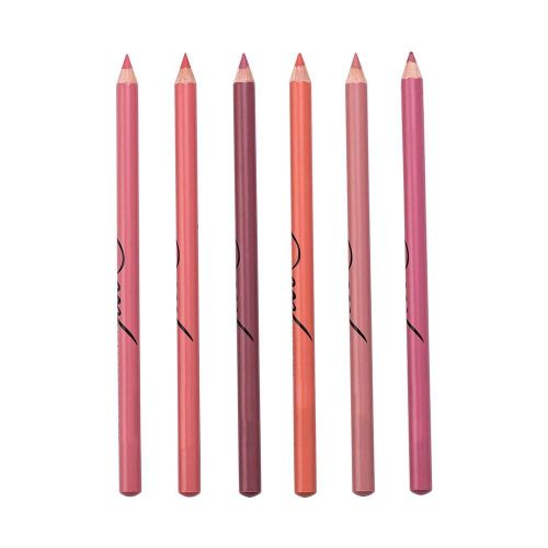 3 En 1 6 Couleurs Professionnel Imperméable À Lèvre Crayon Crayon Rouge À Lèvres Stylo Eyeliner Stylo (1-6) 