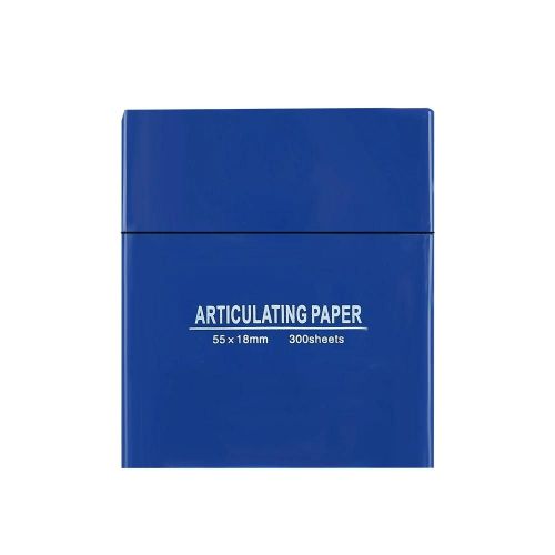 300 Feuilles / Boîte Papiers Anticulateurs Dentaires Souples Bande De Soins Des Dents Bande Orthodontique Dentaire (Bleu)