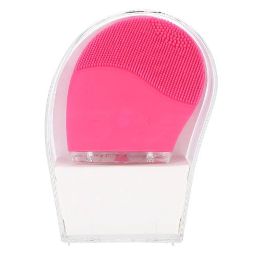 Brosse Nettoyante Pour Le Visage En Silicone Appareil De Brosse Transparente À Ultrasons Électriques Étanches 