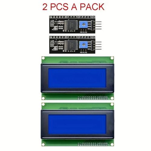 2pcs Iic I2c Twi Série 2004 20x4 Lcd Module Bouclier Bleu Pour Raspberry Pi Arduino Stm32 Diy Maker Projet Nanopi Bpi Tinker Board Électrique Iot Internet Des Objets