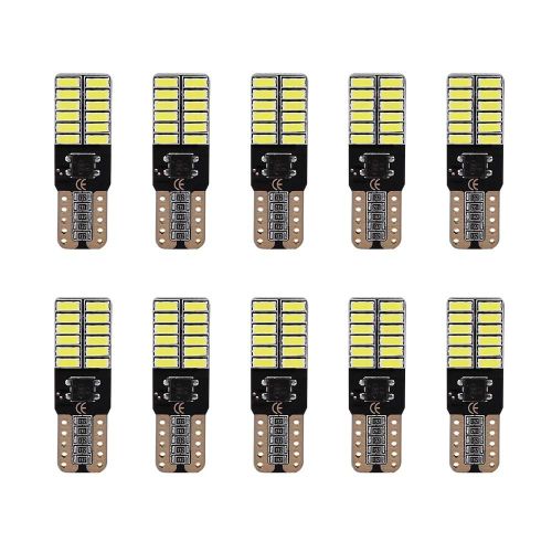 10pcs T10 194 W5w 24 Smd 3014 Voiture Lecture Ampoules Led Coin Lampe Blanc