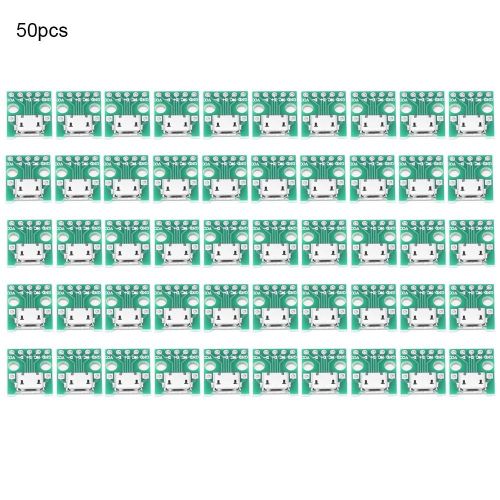 50 Pcs Femelle Micro-USB À DiP 2.54mm Pin Interface Convertisseur Module Adaptateur