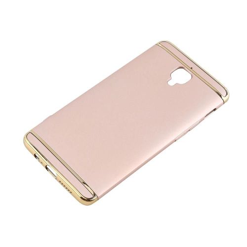 Couverture De Coque Arrière Rigide Mate De Protection Ultra-Mince De Ligne Galvanisée Pour Oneplus 3/3t Gold