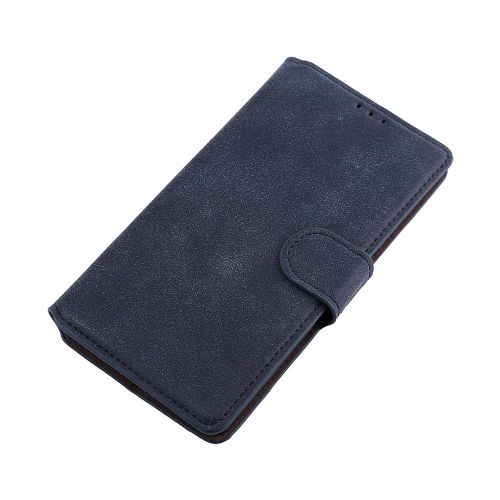 Design Vintage En Cuir Pu Flip Wallet Stand Case Couverture Mate Avec Fente Pour Carte Pour Oneplus 2 Bleu