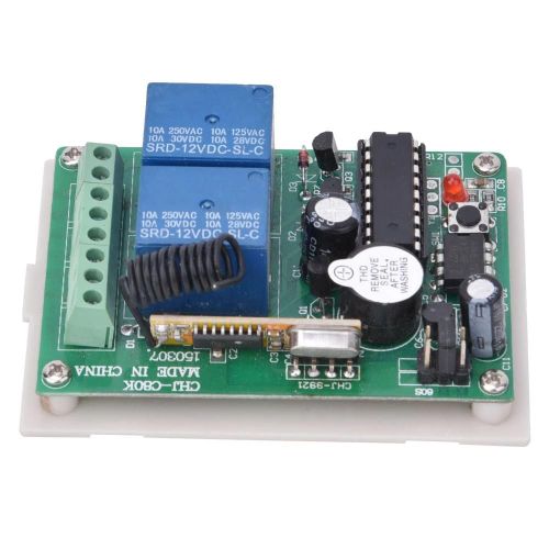 Télécommande sans fil Interrupteur momentané 2 canaux CW CCW Commande de moteur 12V