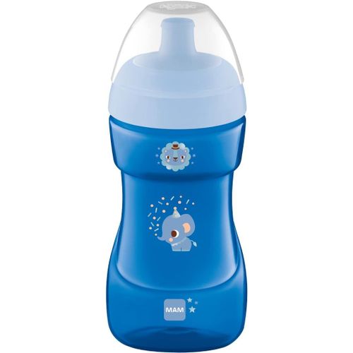 Gothicana By Emptasse De Sport, 330 Ml, Tasse Tendance Anti-Déversement Pour Enfants De 12 Mois Et Plus, Biberon Pour Bébé Avec Bec D'écoulement Libre, Tasse Pour Tout-Petit, Bleu (Les Motifs Peuvent