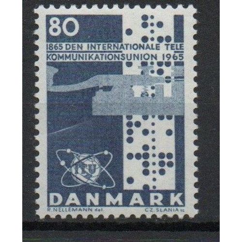 Danemark Timbre Union Internationale Des Télécommunications 1965