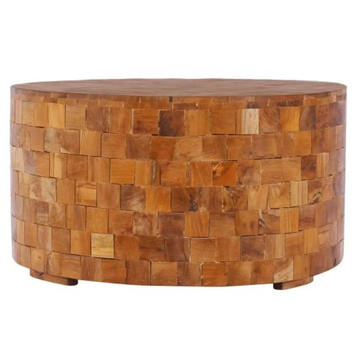 Table Basse 60x60x35 Cm Bois De Teck Massif