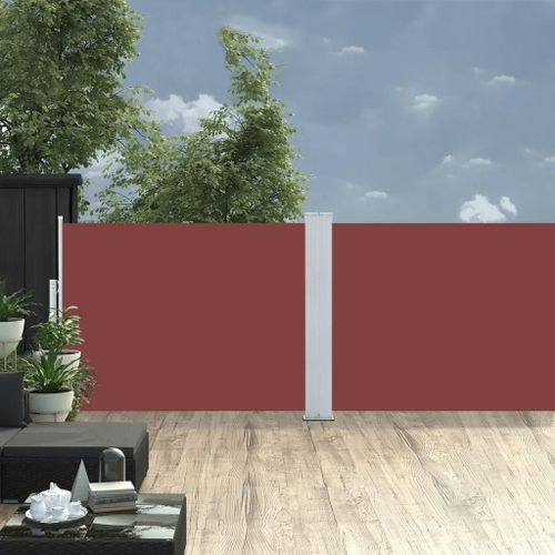Auvent Lateral Retractable Marron 120 X 1000 Cm