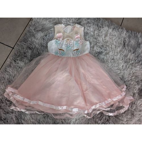 Robe Déguisement Licorne Fleurie 120