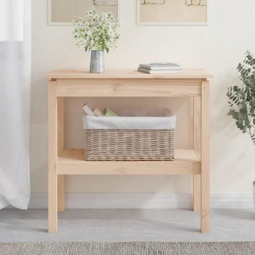 Table Console 80x40x75 Cm Bois Massif De Pin