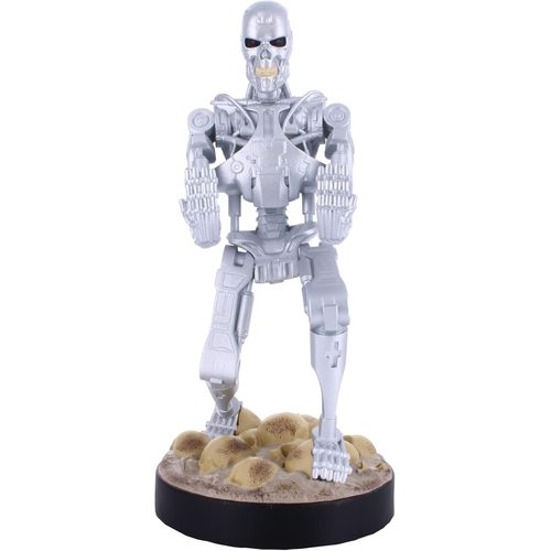 Gothicana By Empfigurine Gaming Terminator T-800 - Accessoire Support Pour Manette Ou Smartphone - Câble Usb Inclus - 20 Cm