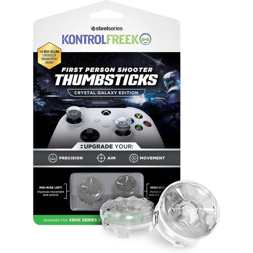 Gothicana By Empfps Freek Galaxy Crystal Pour Manette Xbox One Et Xbox Series X | Baguettes Performantes | 1 Taille Haute, 1 Mi-Haute | Cristal
