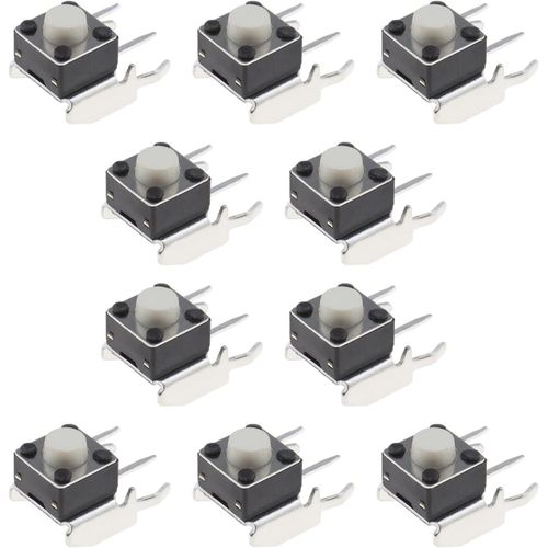 Gothicana By Emprb Lb Lot De 10 Boutons De Rechange Pour Pare-Chocs Compatible Avec Manette Microsoft Xbox One Xbox 360 Noir 6 X 6 X 5 Mm