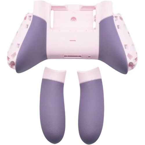 Gothicana By Empcoque Arrière De Rechange & Couvercle Des Rails Latéraux Pour Xbox Series X/S Manette, Boîtier Coutume Diy Plaques Arrière Accessoires Pour Xbox Core Wireless Controller (Violet + Ros