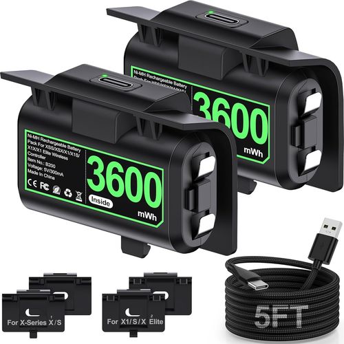 Gothicana By Empbatterie Rechargeable Pour Manette Xbox Series X/S, Pour Manette Xbox One/One S/One X/Elite