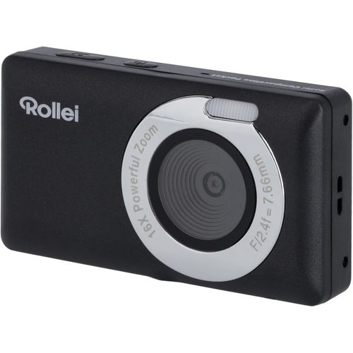GOTHICANA BY EMPAppareil Photo Numérique Compact, Compactline Pocket Noir Appareil Photo Compact Léger 2,7K 50Mp Avec 16X Zoom Numérique & Écran 2,4"" Caméra Numérique Pour Enfants Adolescents Débutan