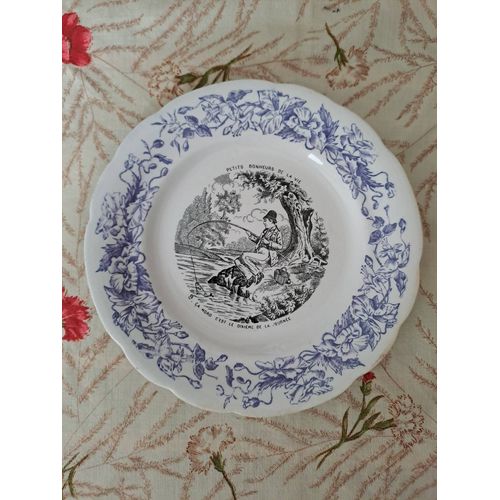 Assiette décorative Parlante. H. B. Choisy Le Roi. N°9.