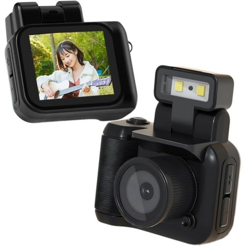 GOTHICANA BY EMPAppareil Photo Numérique, Mini Appareil Photo Au Pouce Avec Flash, Caméra Vidéo De Photographie Rétro Compacte Hd 1080P Pour L'Enregistrement De De Vie De Voyage, (64Gb)